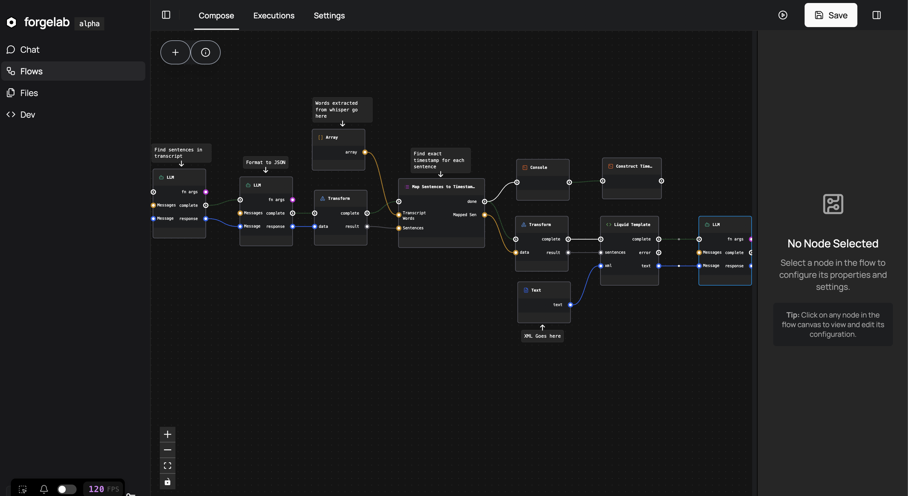Canvas interface screenshot